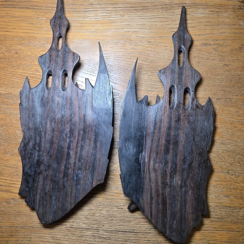 Carved Balinese Wooden‎ Royal Face Wall Masks Bali Indonesia Decor